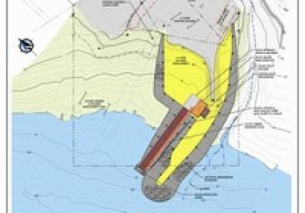 Map overview of Scow Bay