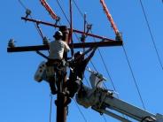 Line crew at work Line crew at work