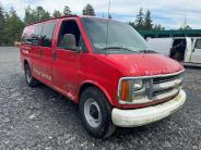 Red Chevrolet van